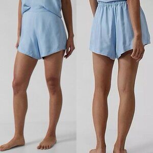 NWT Athleta Calm Cool Shorts Womens 3X Blue Outdoor Comfy Loungewear